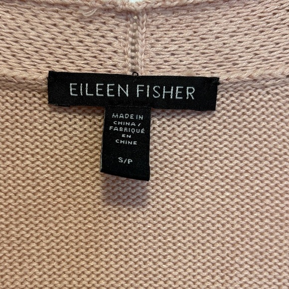 Eileen Fisher open front linen - cotton blend cardigan , sz : small - Picture 4 of 8